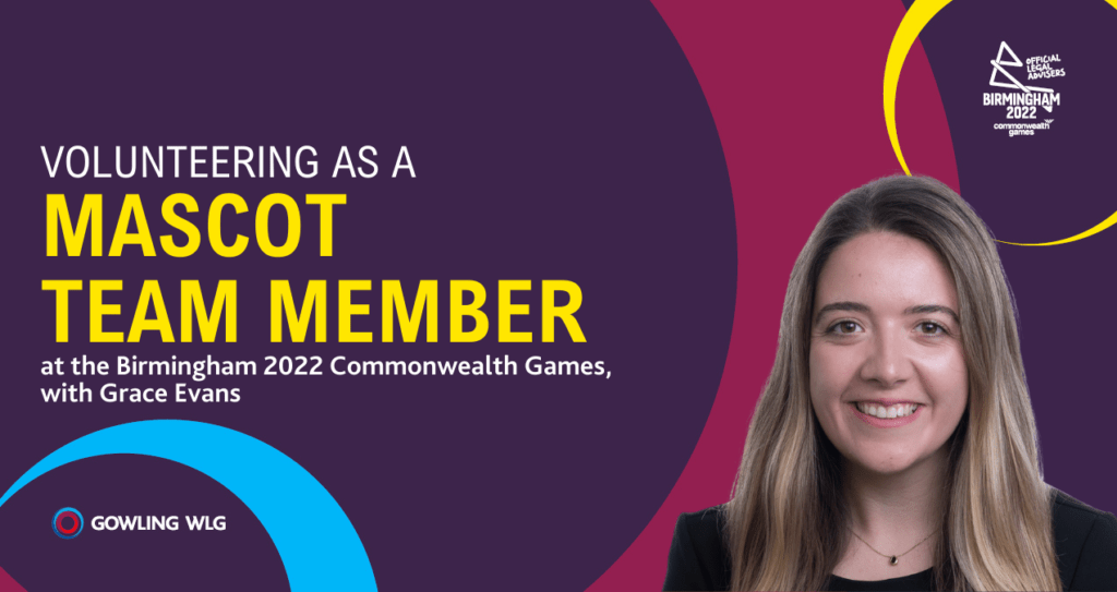 Volunteering as a mascot team member at the Birmingham 2022 Commonwealth Games