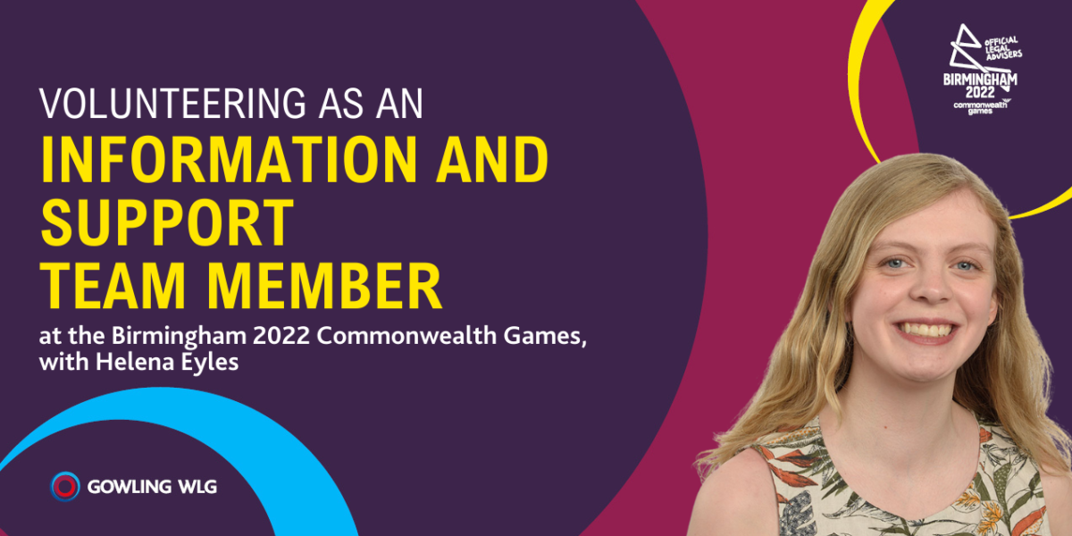 Volunteering as an Information and Support Team Member at the Birmingham 2022 Commonwealth Games