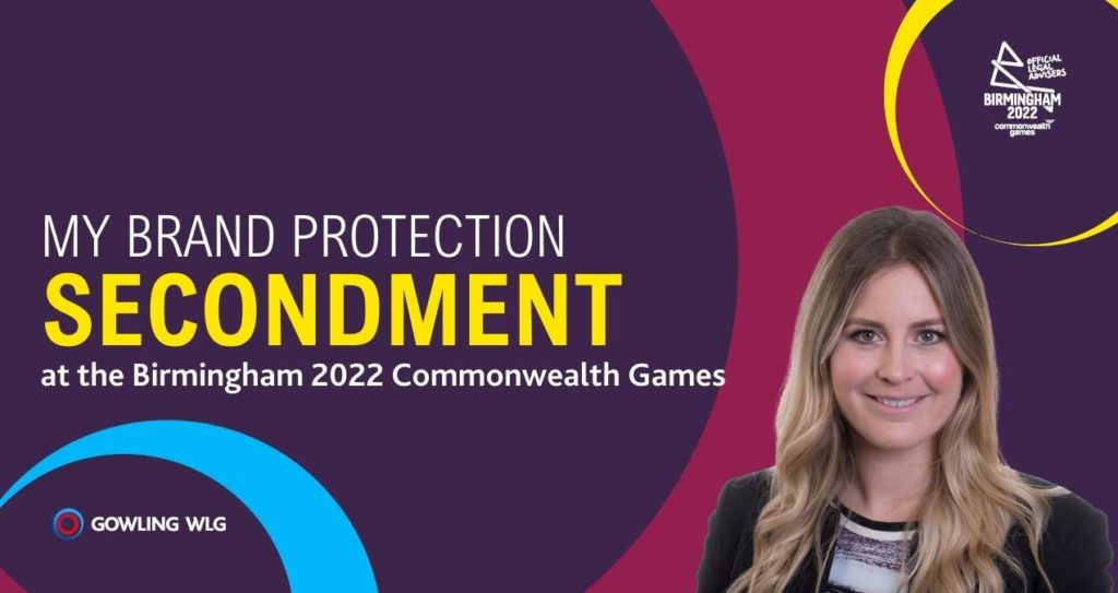 My brand protection secondment at the Birmingham 2022 Commonwealth Games