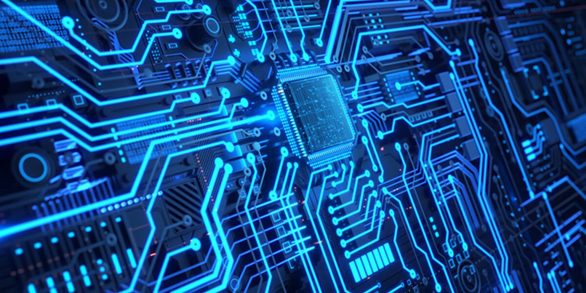 Image of futuristic circuit board