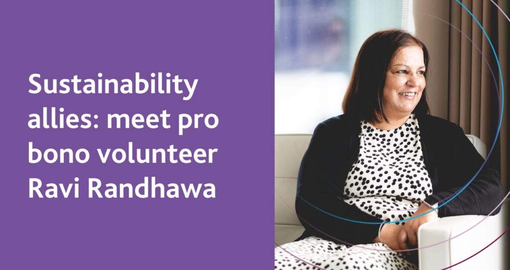 Sustainability allies: meet pro bono volunteer Ravi Randhawa