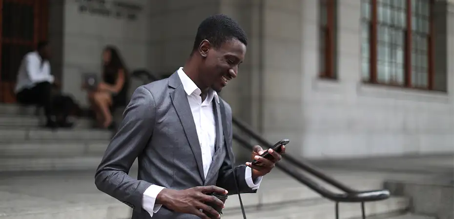 A man standing outside UPC court