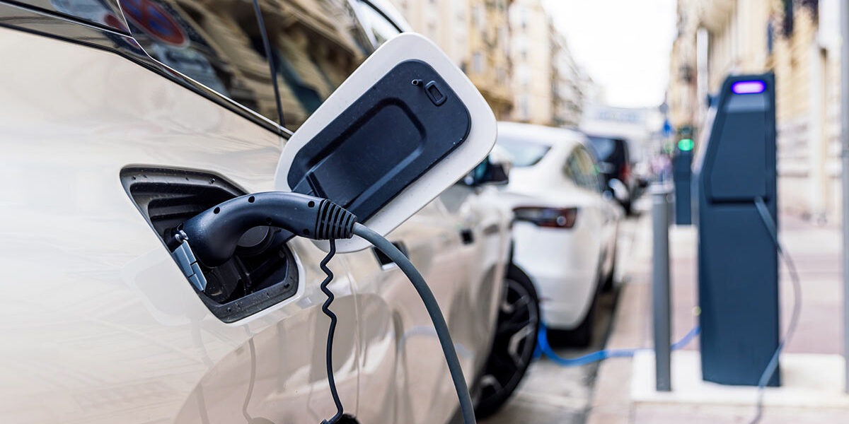 Electric car charging point